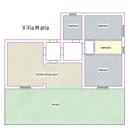 別荘 Maria Finestra Sul Mare ヴァルデーリチェ